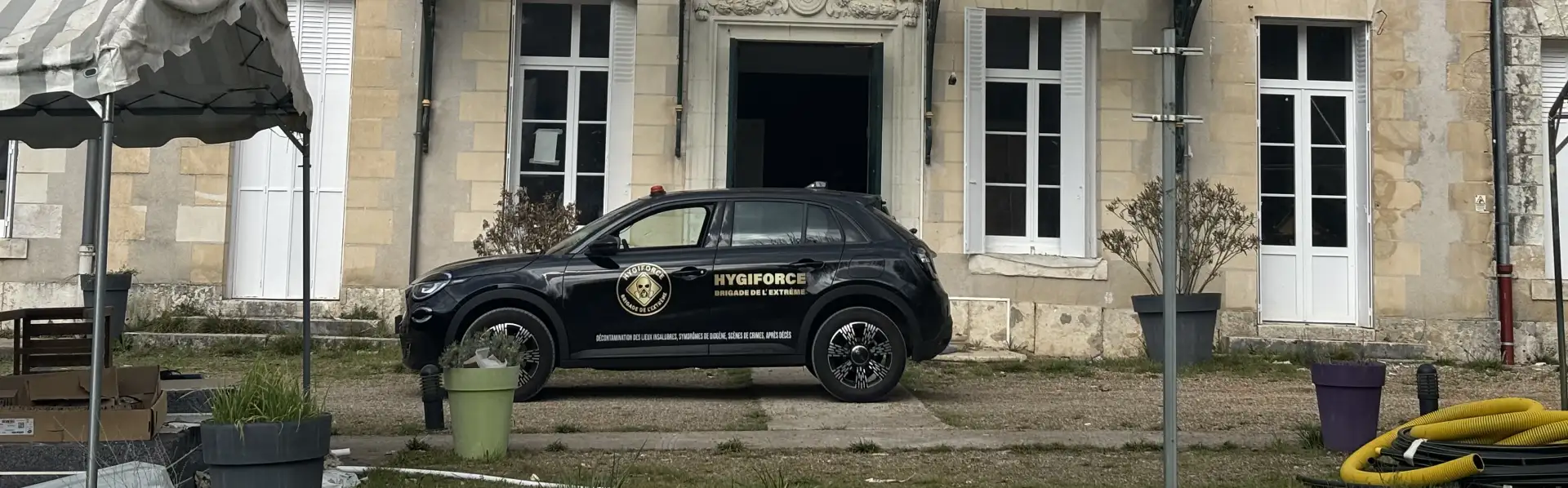 Intervention sur le chantier à Beausoleil